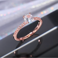 Huitan Wedding Band Eternity Ring for Women
