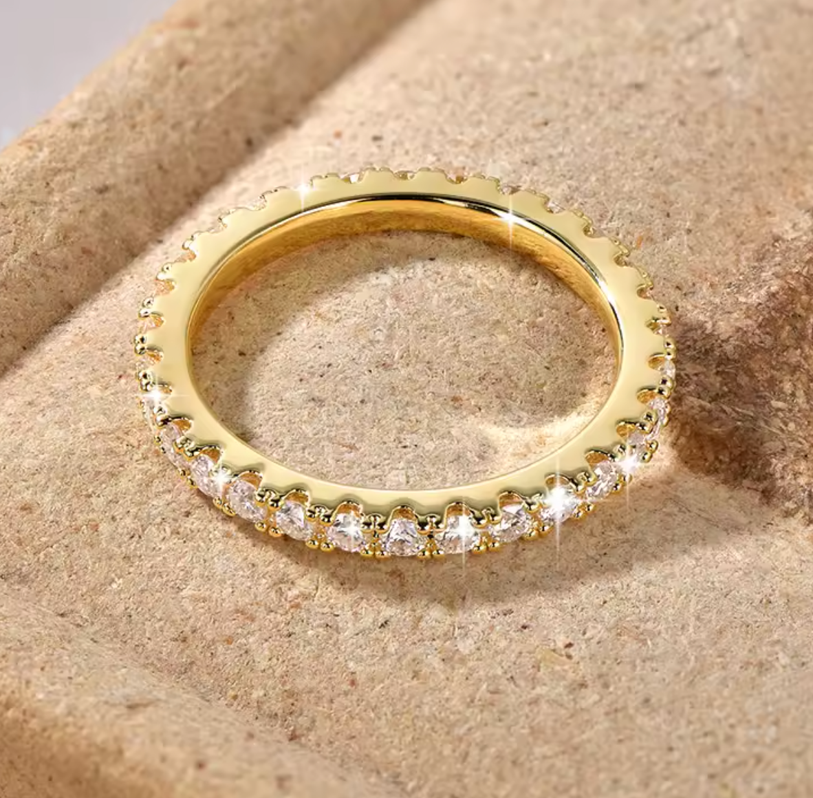 Full Moissanite Eternity Ring for Women