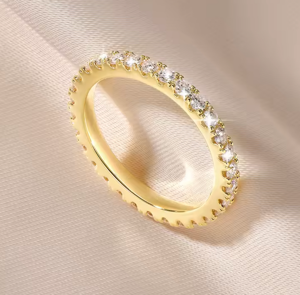 Full Moissanite Eternity Ring for Women