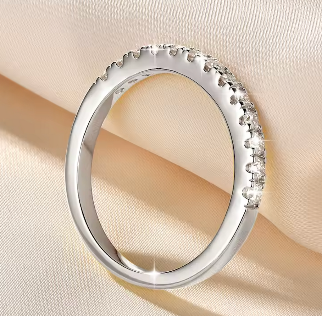 Full Moissanite Eternity Ring for Women